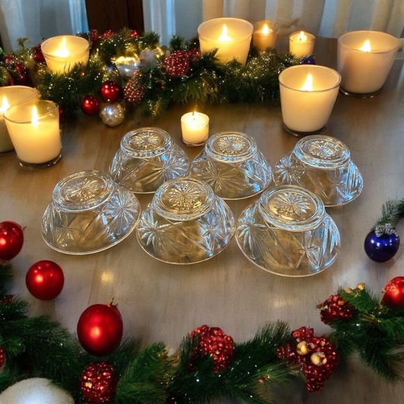 Vintage Anchor Hocking “Prescut” Custard Cups / Bowls in mint condition - Picture 2 of 5